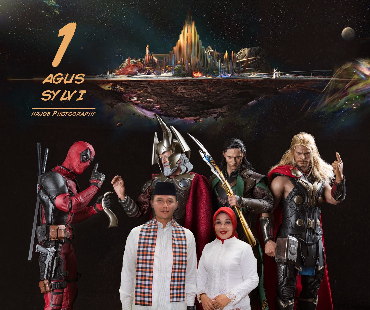 Pernah Ketemu Batman Kejebak Banjir? Coba Lihat Karya dari Hrjoe Photography Ini