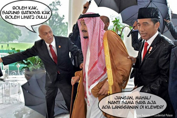 Kedatangan Raja Salman Disambut dengan Meme yang Bikin Ngakak Berjamaah