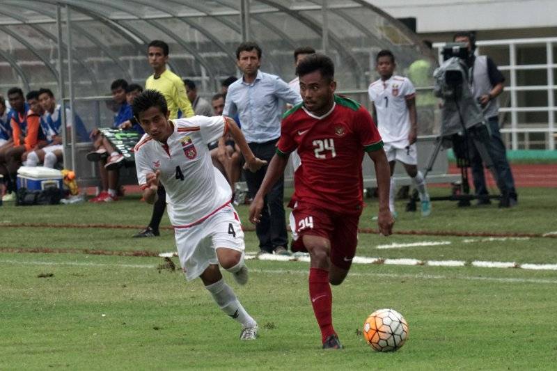 Ini Kumpulan Foto Pertandingan Timnas Indonesia Lawan Myanmar