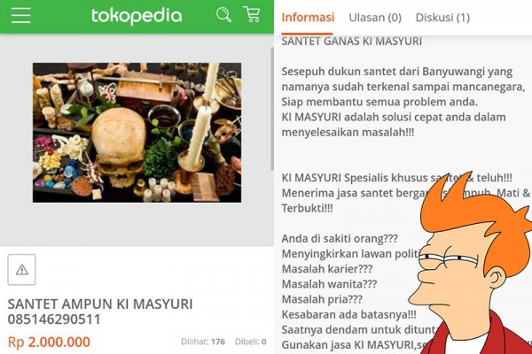 Gila! Sekarang Ada Jasa Santet yang Ditawarkan Lewat Toko Online!