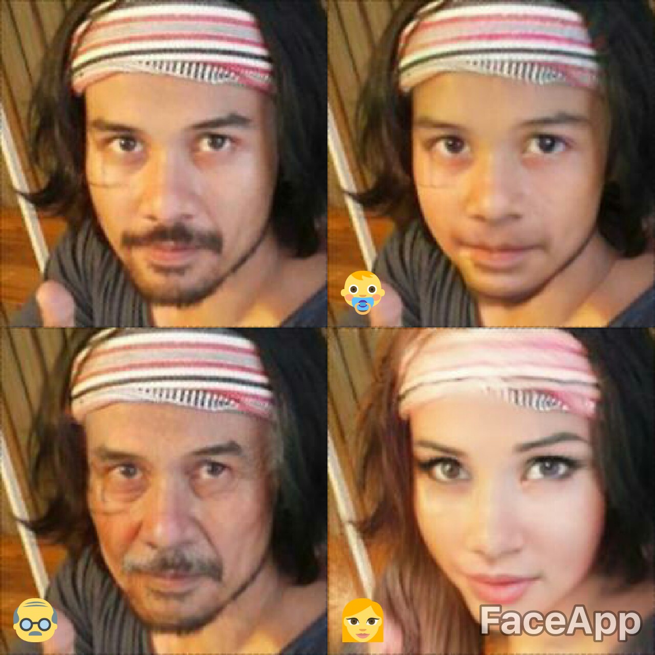 10 Hasil Foto Faceapp Selebritas Indonesia