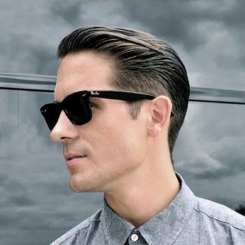4. Textured Slicked Back Hair.