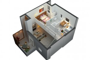 21 Desain Unik Rumah Mungil 2 Lantai Buat Keluarga Baru