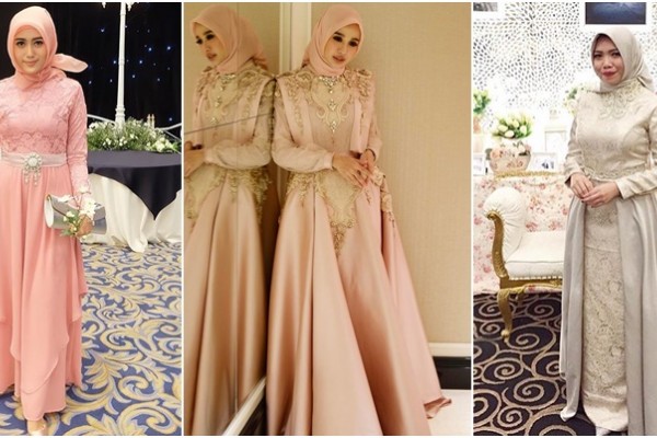 10 Desain Cantik Gaun Muslimah Untuk Ke Acara Pesta