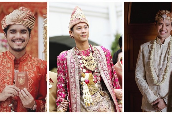 10 Ide Baju Pernikahan Tradisional Buat Pria Ala Seleb Indonesia