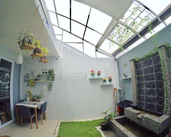  Desain  Rumah  Unik Tipe 45 Meski Mungil Ada  Indoor Garden 