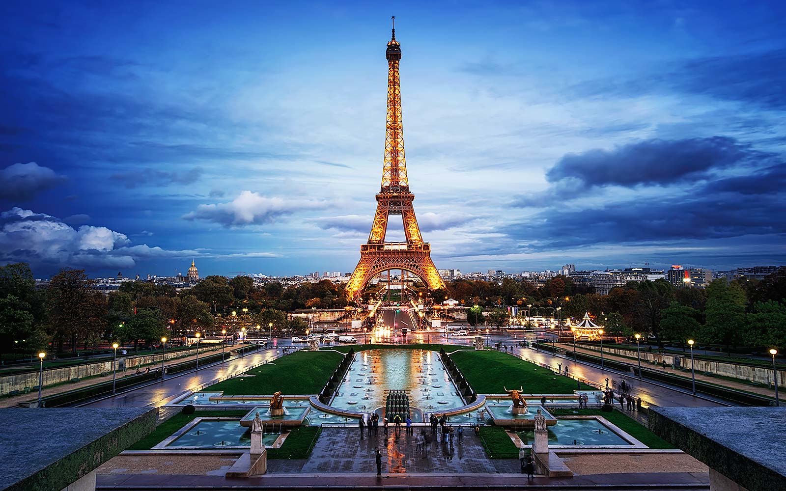 Gambar Pemandangan Malam Kota Paris Gambar Pemandangan