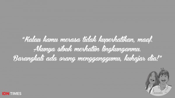 10 Pelajaran Berharga "Dilan" yang Bikin Kamu Tahu Arti Cinta