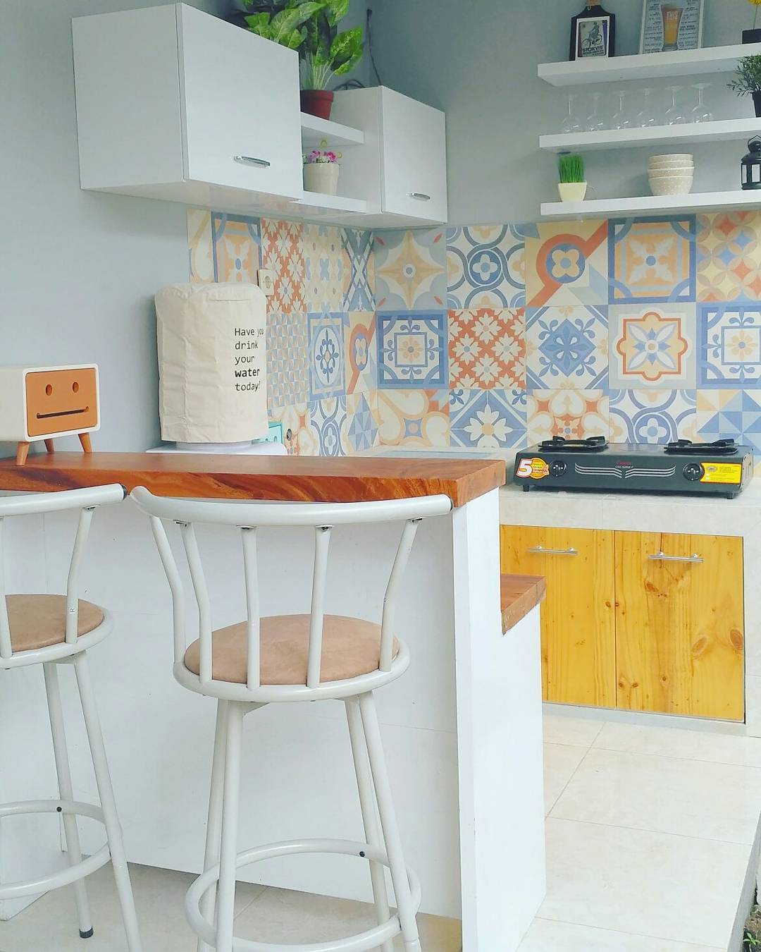 15 Desain Dapur Sederhana tanpa Kitchen Set Rapi dan Nyaman