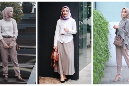 10 OOTD Hijab Kekinian untuk Kuliah, Super Kasual & Kece!