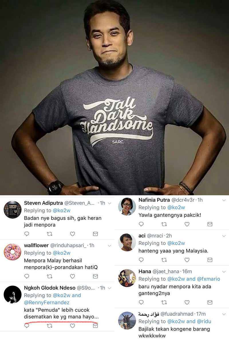 Kocak, Netizen Salah Fokus Pada Ketampanan Menpora Malaysia