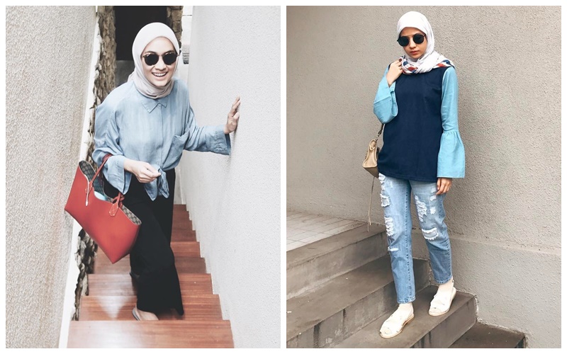 Gaya Fashion Hijab Dengan Warna Hitam