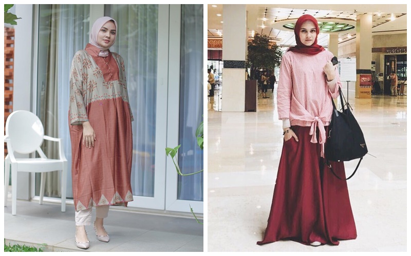Gaya Fashion Dengan Hijab Warna Merah