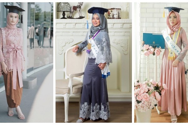 12 Inspirasi Kebaya Hijab Kekinian untuk Acara Wisuda 