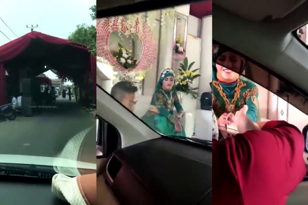 Antimainstream, Video Kondangan Pernikahan Drive Thru Jadi Viral!