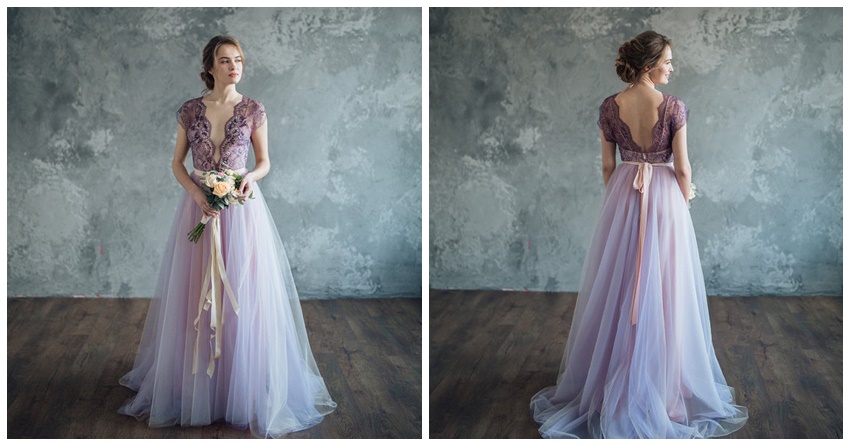 Tampil Beda dengan 10 Desain Gaun  Pastel  di Hari Pernikahan  