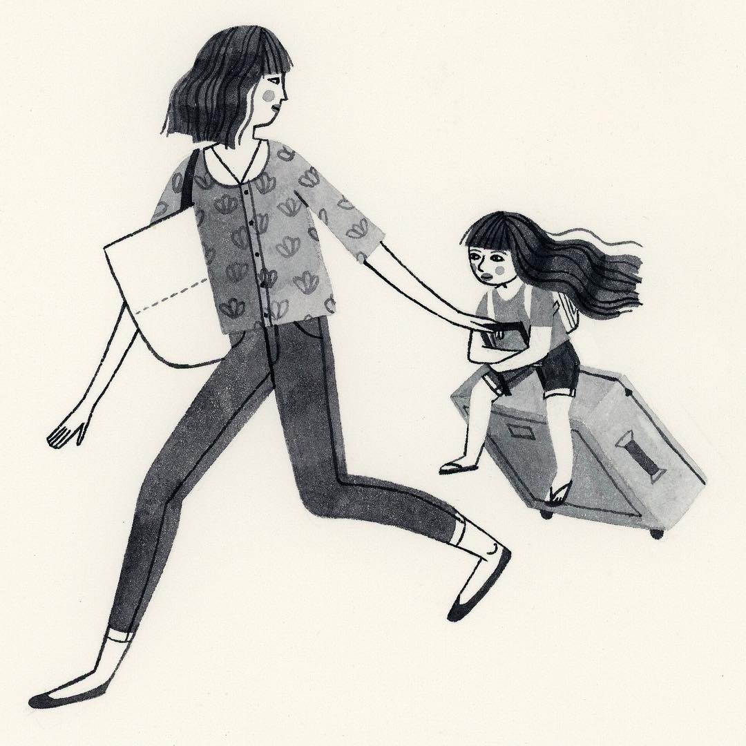 Gambar Ilustrasi Pengorbanan Seorang Ibu | Hilustrasi