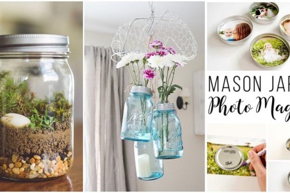 Butuh 15 Menit 8 Dekorasi  Mason Jar yang Bikin Rumah  