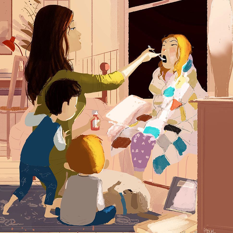 98 Animasi Gambar Kartun Ibu Menyusui Bayi Keren Cikimmcom