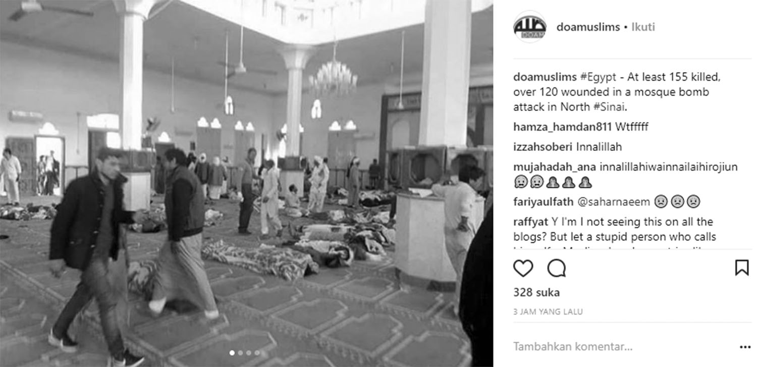 184 Orang Tewas Di Ledakan Bom Dan Serangan Di Masjid Al Rawdah