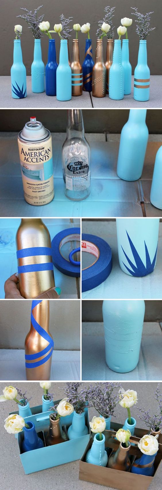 11 Craft Unik nan Cantik Cuma Dibuat dari Botol Kaca 