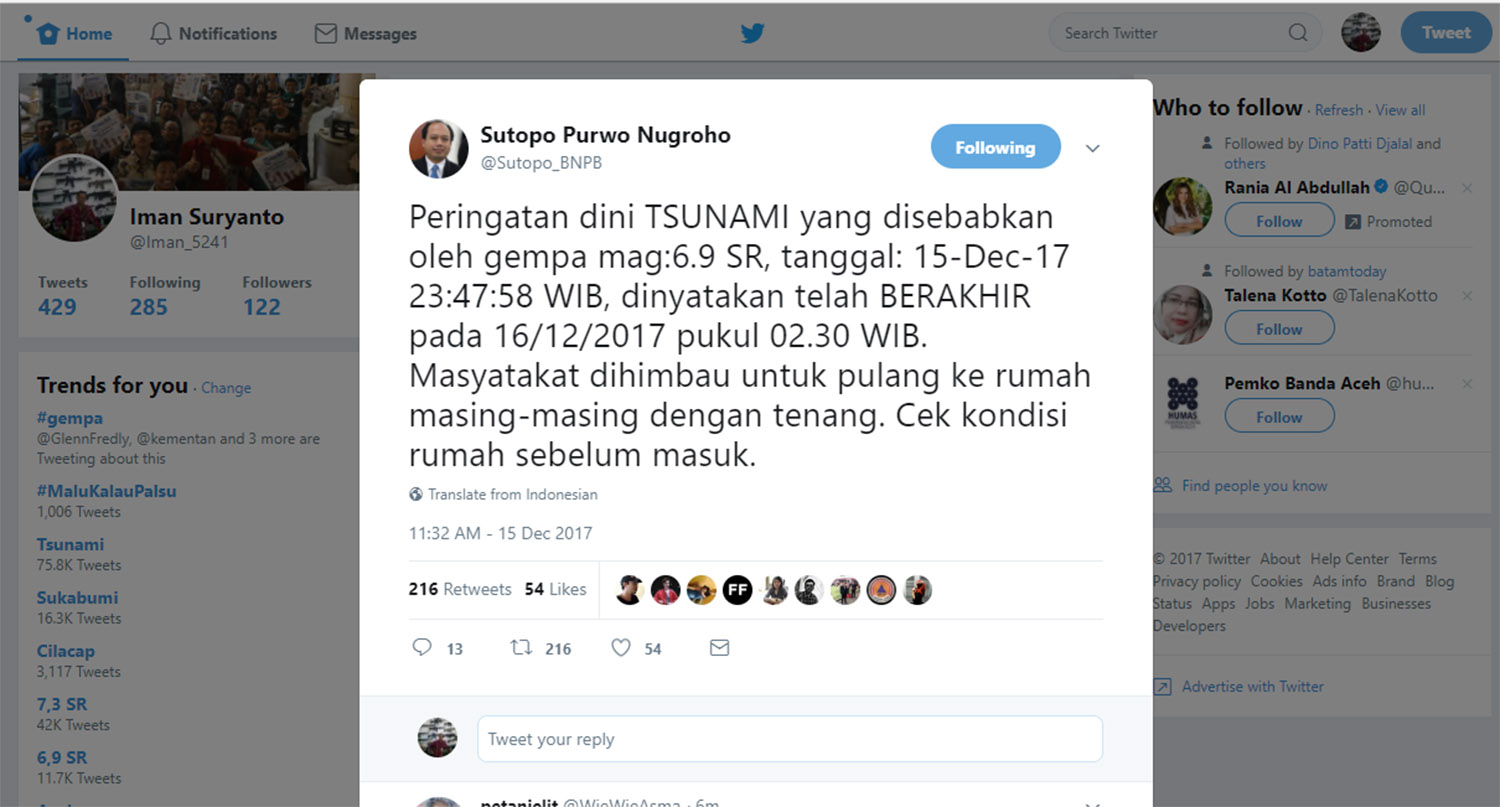 Belum 24 Jam, Provinsi Jawa Barat Kembali Diguncang Gempa Susulan