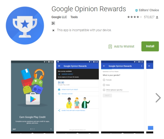 cara menggunakan google opinion rewards di android