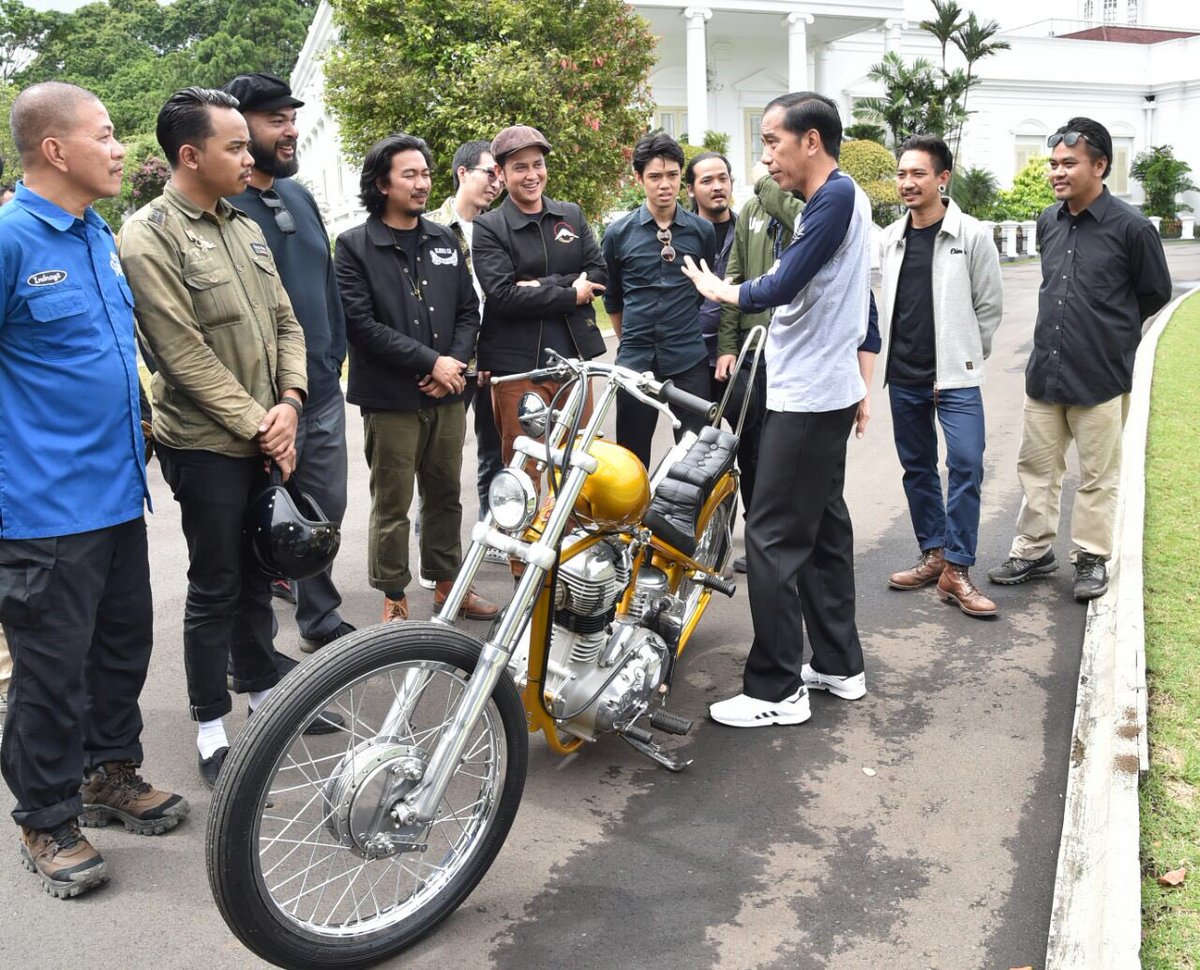 Jokowi Beli Motor Modifikasi Berikut Penampakannya