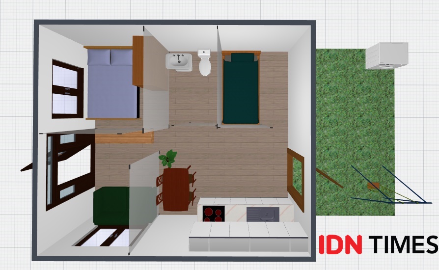  Favorit  Millennial 10 Desain  Rumah  dengan LT 45 m Cocok 