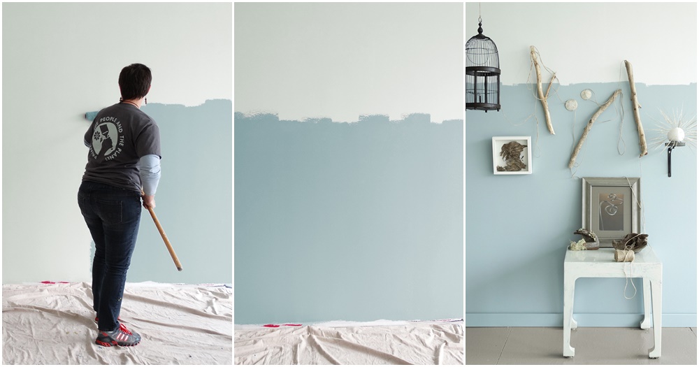 Cuma Butuh Isolasi Spons 11 DIY Ombre Wall Ini Bisa  