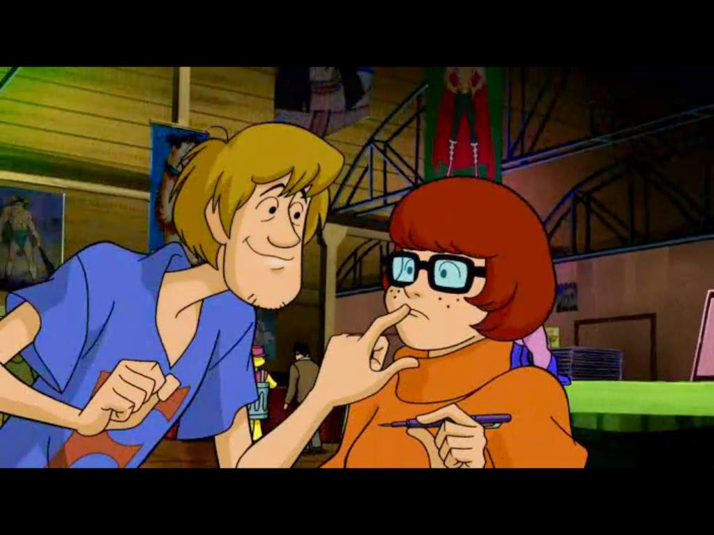 1. Shaggy dan Velma sama-sama anggota dari Mystery Inc. yang bertugas memec...