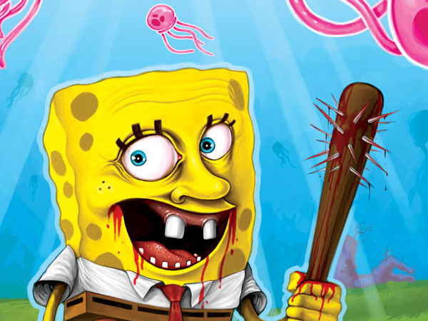 11 Gambar Horor Spongebob Ini Bikin Merinding Dalam Sekejap