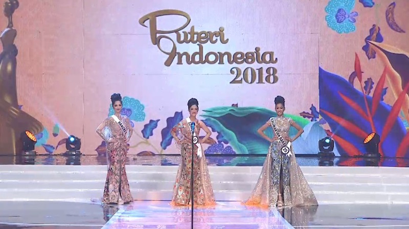FOTO: Babak 3 Besar Malam Puncak 'Puteri Indonesia 2018'