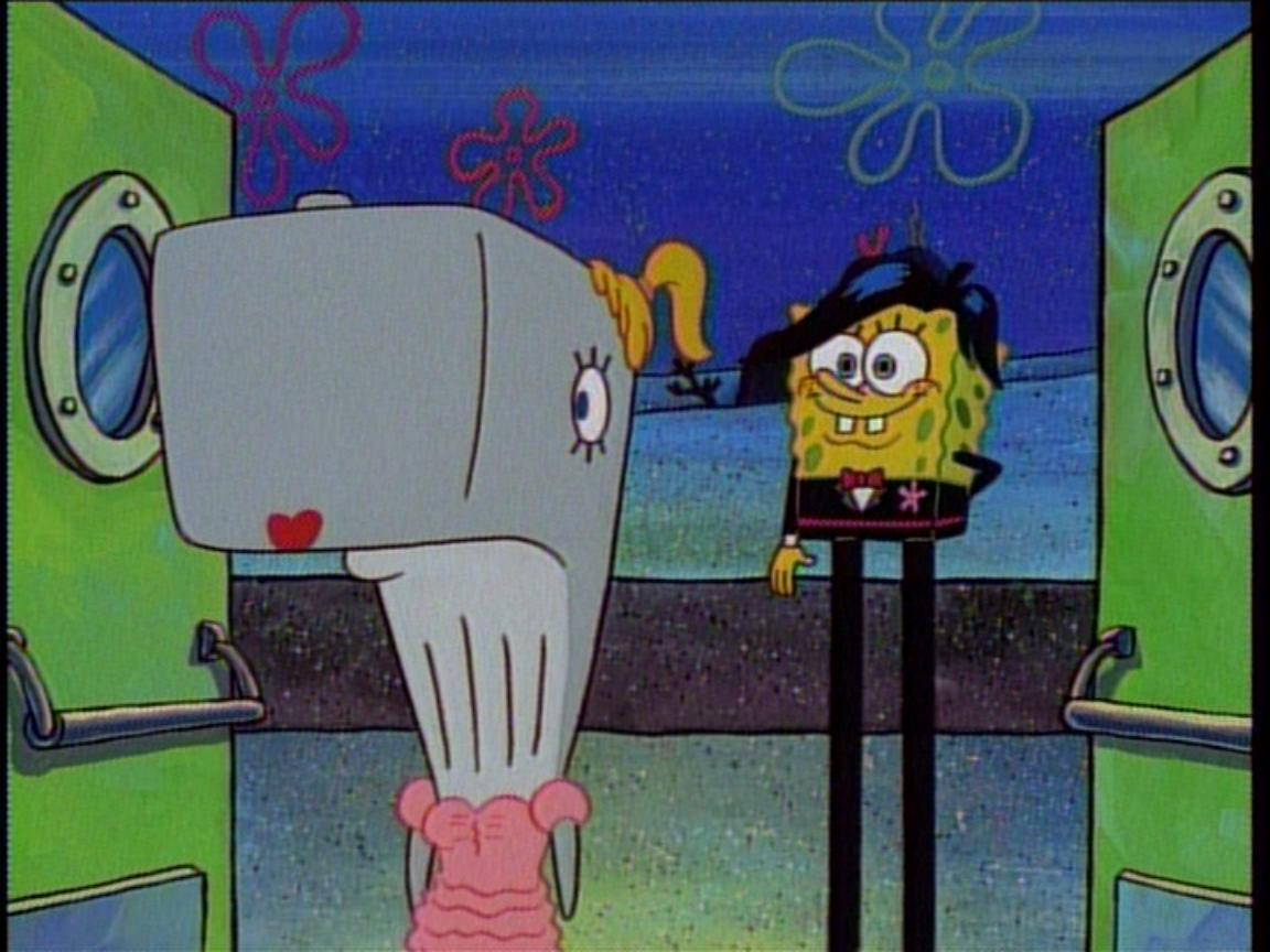 2. Spongebob menikah dengan Pearl