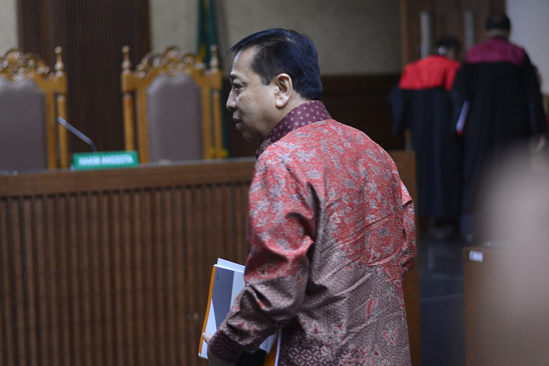 Kuasa Hukum Meminta Agar Majelis Hakim Membebaskan Setya Novanto