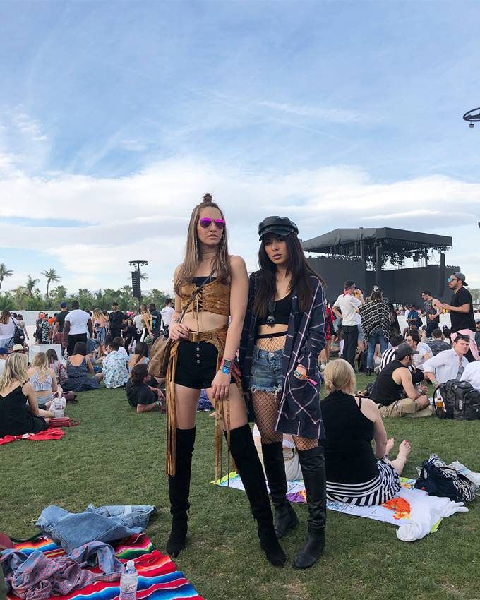 10 Gaya Seleb Influencer Indonesia Di Coachella 2018 Cetar Semua