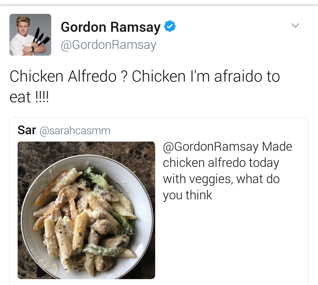 16 Makanan Bintang Lima ala Netizen Ini Dikomentar Pedas Gordon Ramsay.