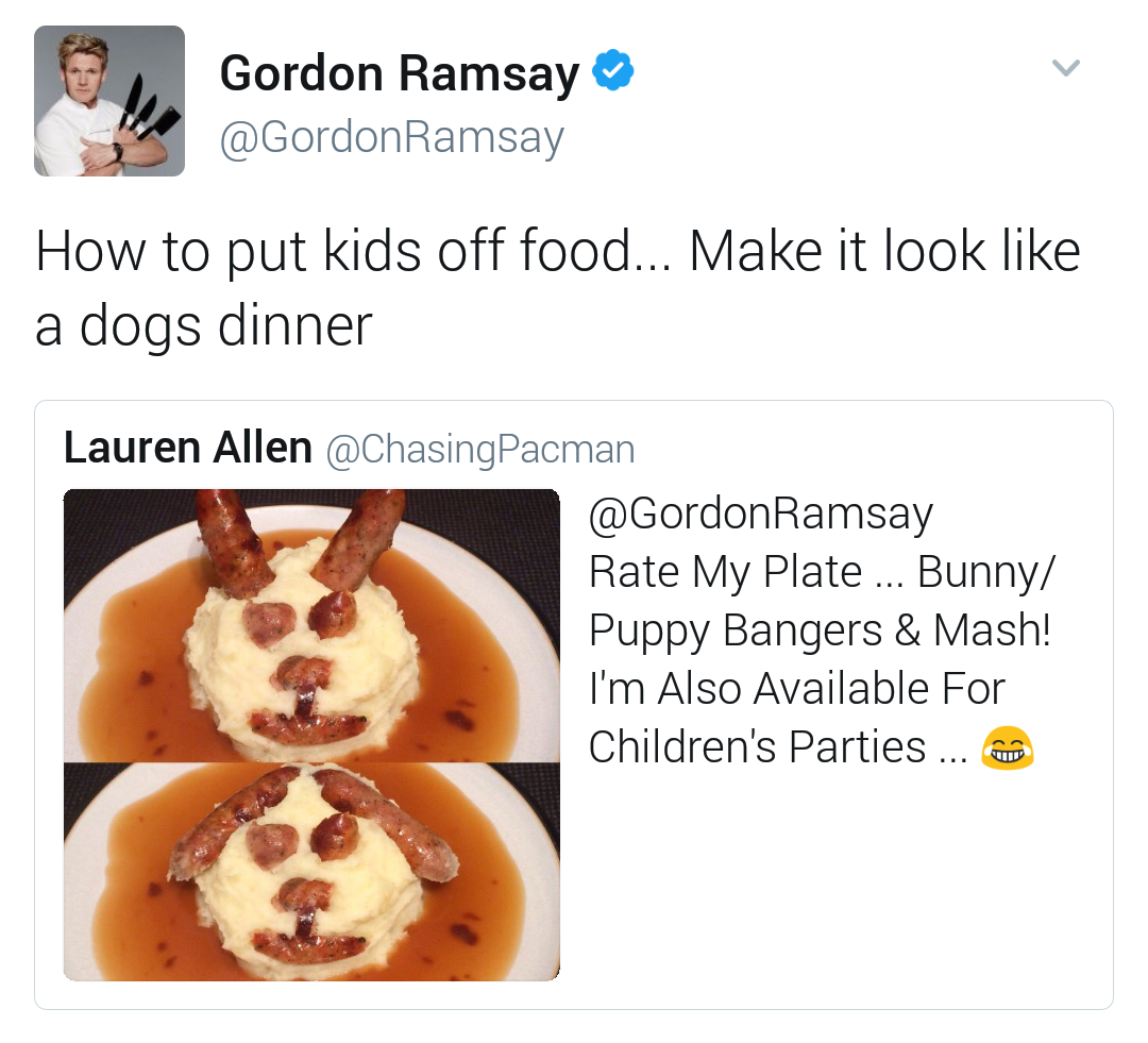 16 Makanan Bintang Lima ala Netizen Ini Dikomentar Pedas Gordon Ramsay.