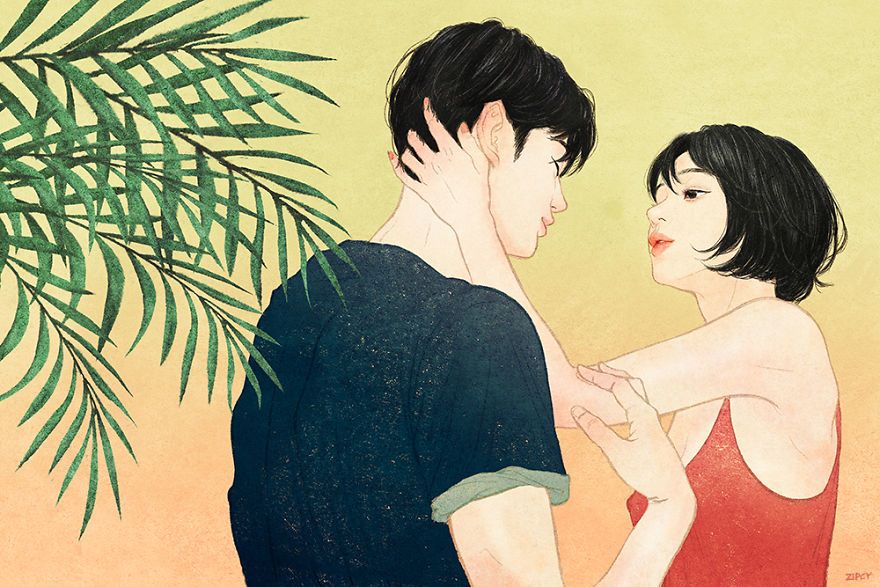 10 Ilustrasi Kemesraan Manis Pasangan Baru Nikah Baper Abis