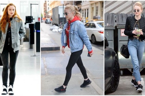 10 Gaya Hangout dengan Jaket ala Sophie Turner, Chic Banget!