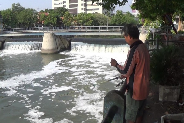 Sungai Surabaya Berbuih, DLH : Itu Limbah dari Masyarakat