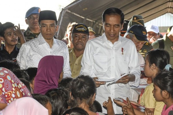 Jokowi Janjikan Bantuan Rp50 Juta Untuk Korban Gempa NTB