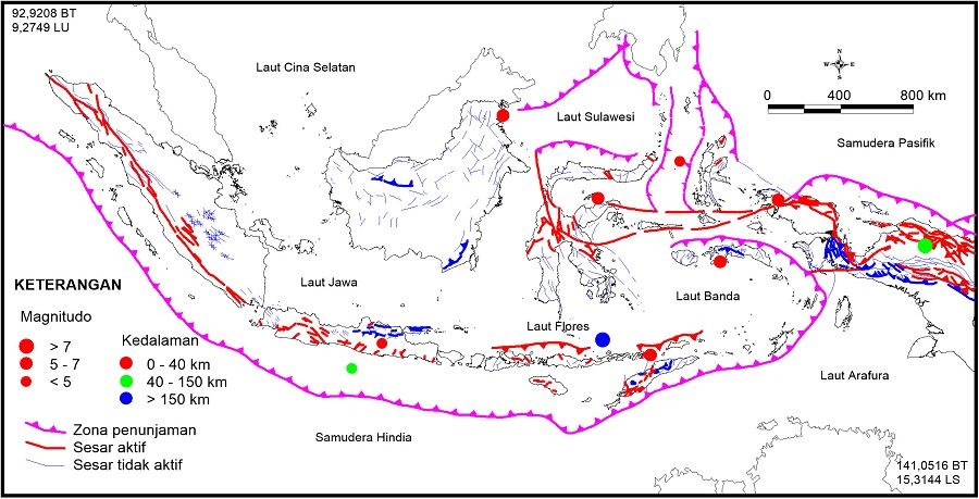 Penjelasan Ilmiah Penyebab Gempa 7,0 SR di Lombok