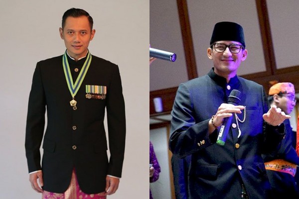11 Adu Style Politisi Gagah, Agus Yudhoyono vs Sandiaga Uno