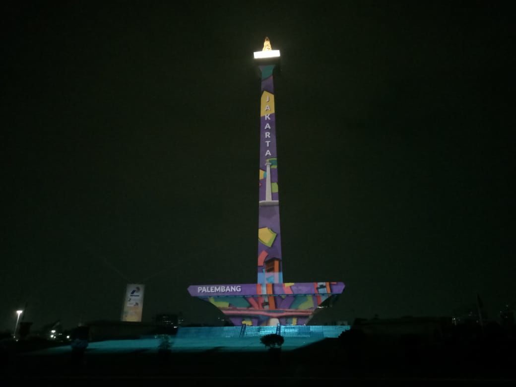 Tugu Monas Akan Penuh Cahaya Selama Asian Games 2018