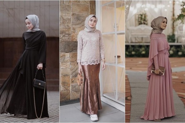 8 Inspirasi Bridesmaid  Dress dengan Hijab  Simple  nan Anggun