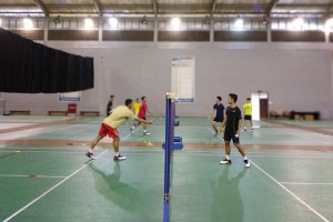 Begini Gaya Sederhana Jojo dan Ginting saat Latihan