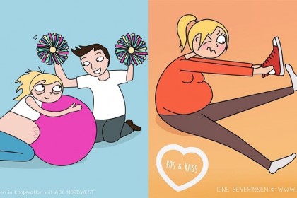 14 Ilustrasi Kocak yang Gambarkan Suka Duka Masa Kehamilan