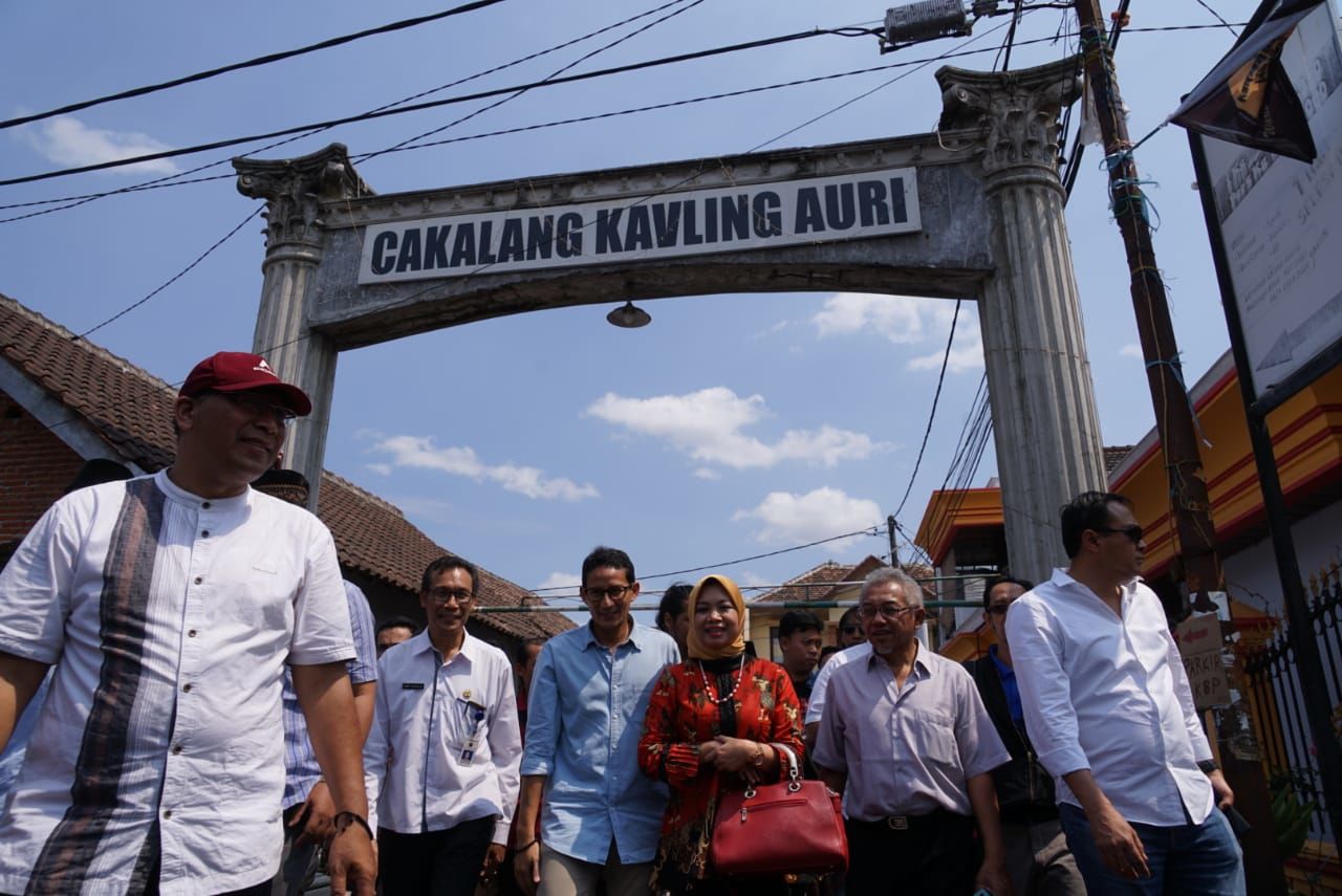 Di Kampung Polowijen Malang, Sandiaga Singgung Ekonomi Berbasis Budaya