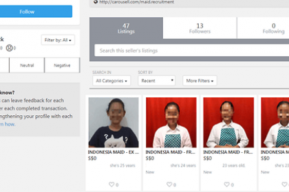 Singapura Proses Secara Hukum Agen yang Pasang Iklan TKI Online